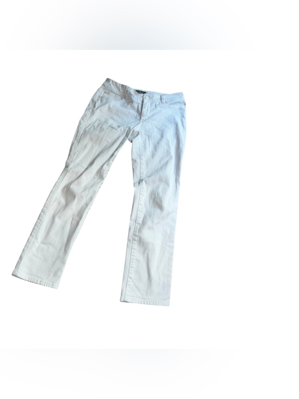Chico’s so slimming jeans white denim size 00 xs 2 short